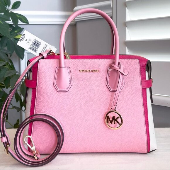 🌸NeW! Michael Kors Mercer Belted MD Satchel - Picture 2 of 8